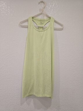 Athleta ribbed racerback tank top in neon green Small